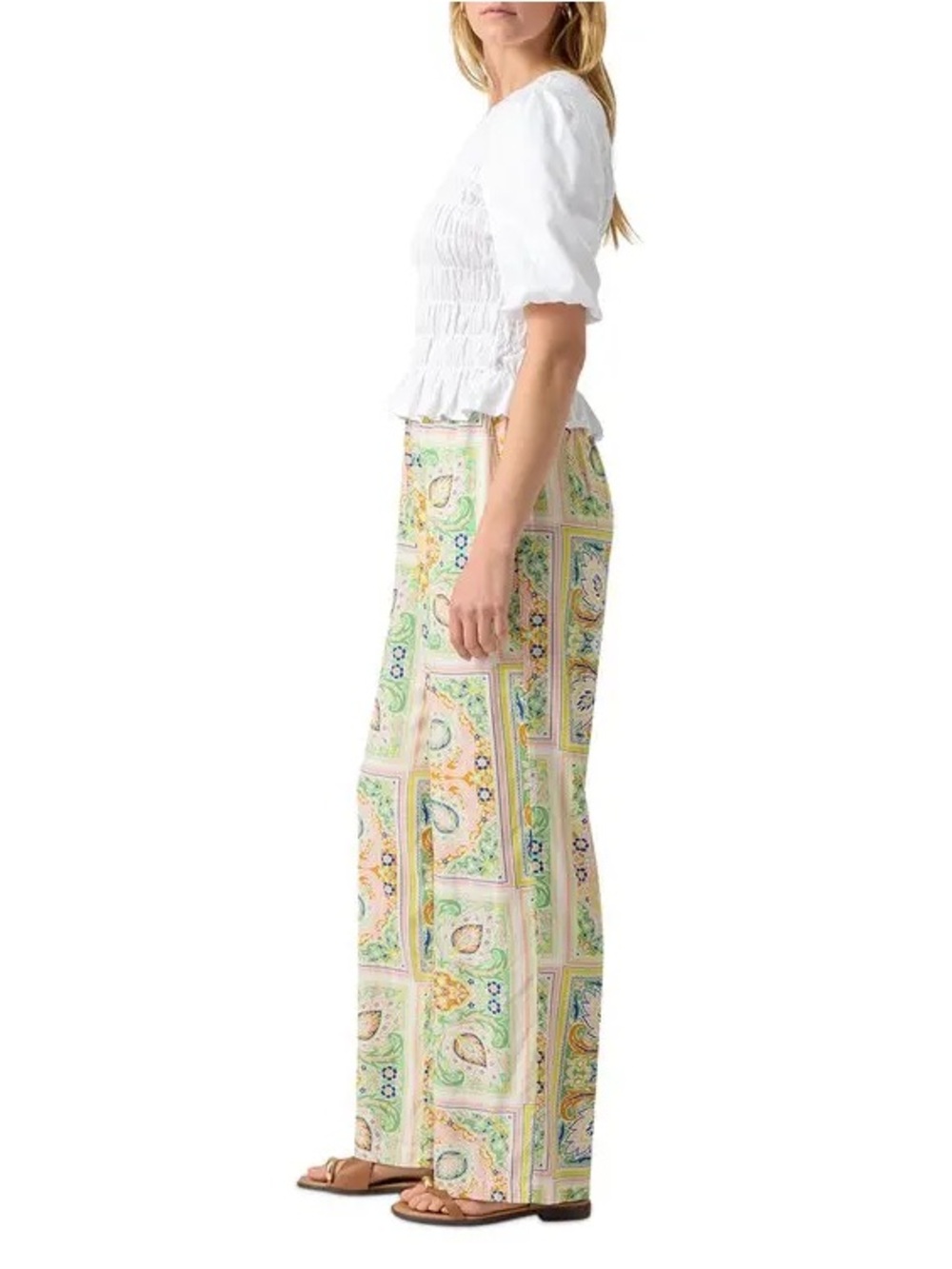 Sanctuary self belted scarf paisley pants